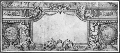 Project of decorated ceiling by Charles Le Brun